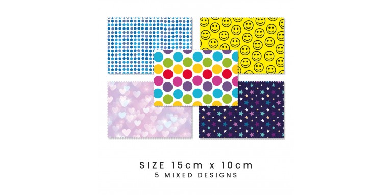 Kids Lens Cleaning Cloths Bulk (15cm x 10cm)